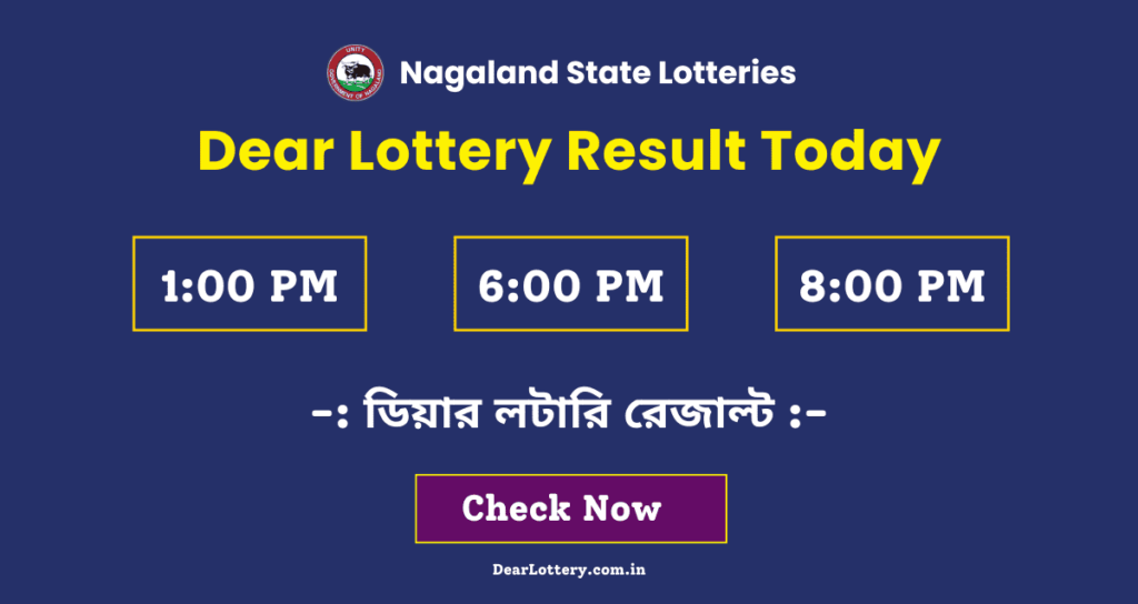 Dear Lottery Results Today