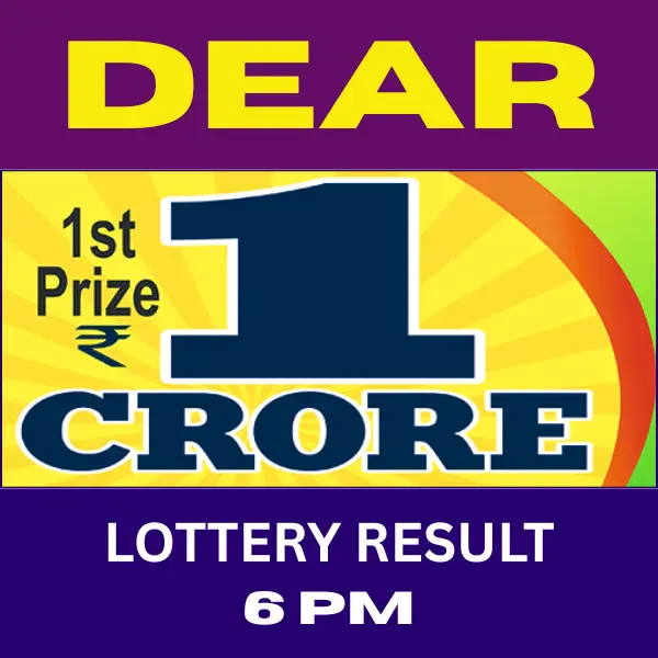 Dear Lottery 6 PM Result
